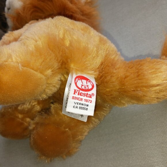 Big Eye Lion Stuffed Animal Plush Fiesta 9" Sitting A39276 NEW - Picture 5 of 5